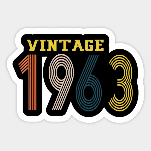 1963 vintage design Sticker by Yoda